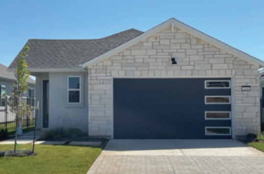 Exterior elevation of Enclave Plan 1, Lot 32, in the Enclave community, Georgetown, Texas